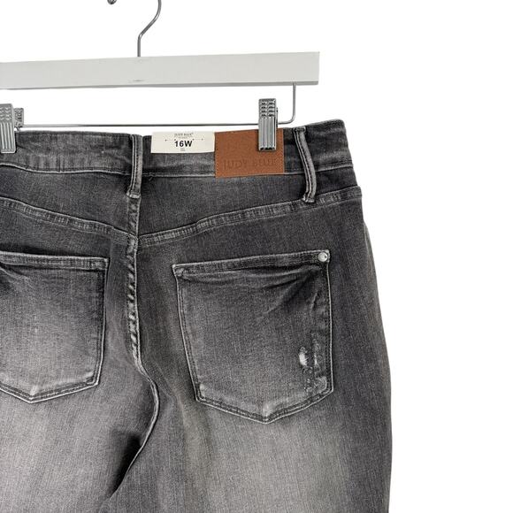 Judy Blue Grey Street Tummy Control Skinny Jeans High Rise NEW Womens Plus 16W - Picture 7 of 9